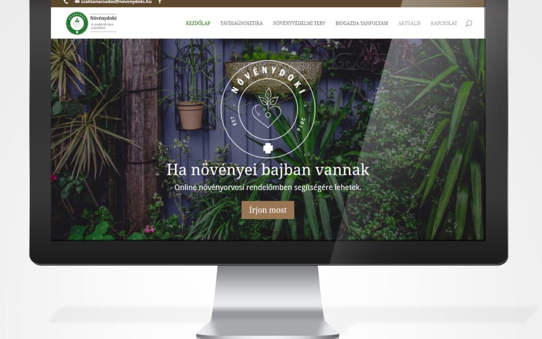 Növénydoki reszponzív weboldal