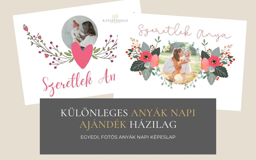 Canva videó: Egyedi, fotós ajándék képeslap anyák napjára házilag.